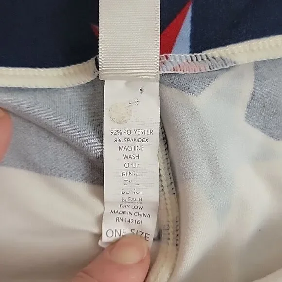 LulaRoe Americana striped leggings with stars Women's Size S - Picture 7 of 10